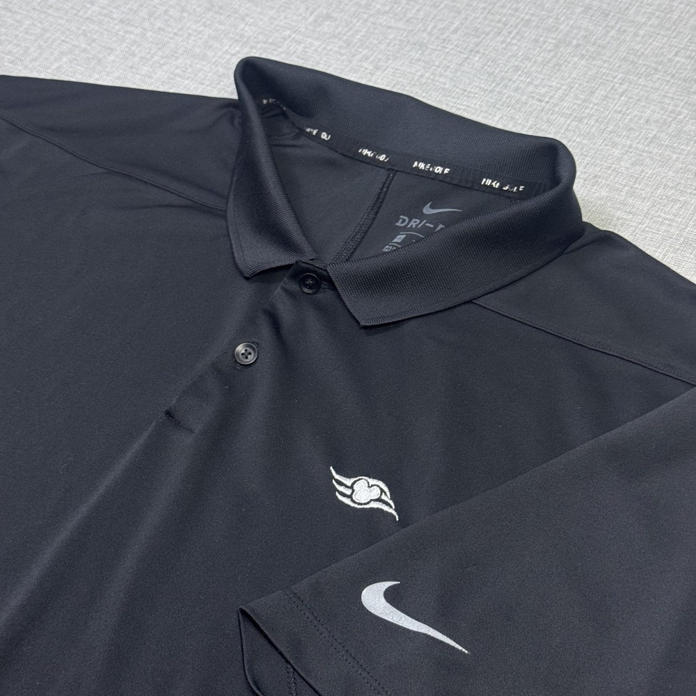 Nike Golf Dri-FIT Disney Cruise Line Polo Shirt Mens 2XL Black Embroidered Logo